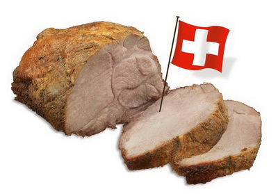 Frischer gegrillierter Schweinsbraten