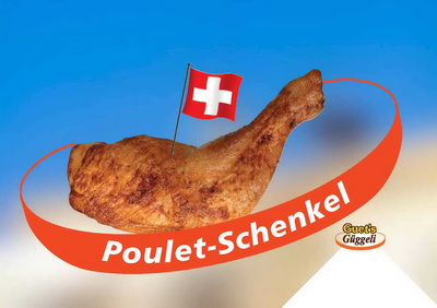 Frischer Pouletschenkel